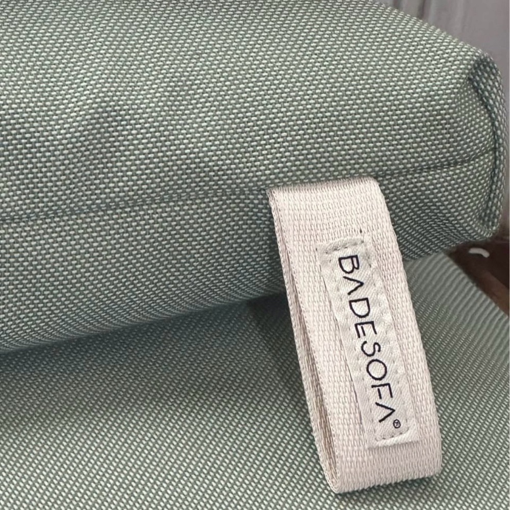 BADSOFA luxury bath Green Back, Seat & Foot Pillow Set - Picture 4 of 7